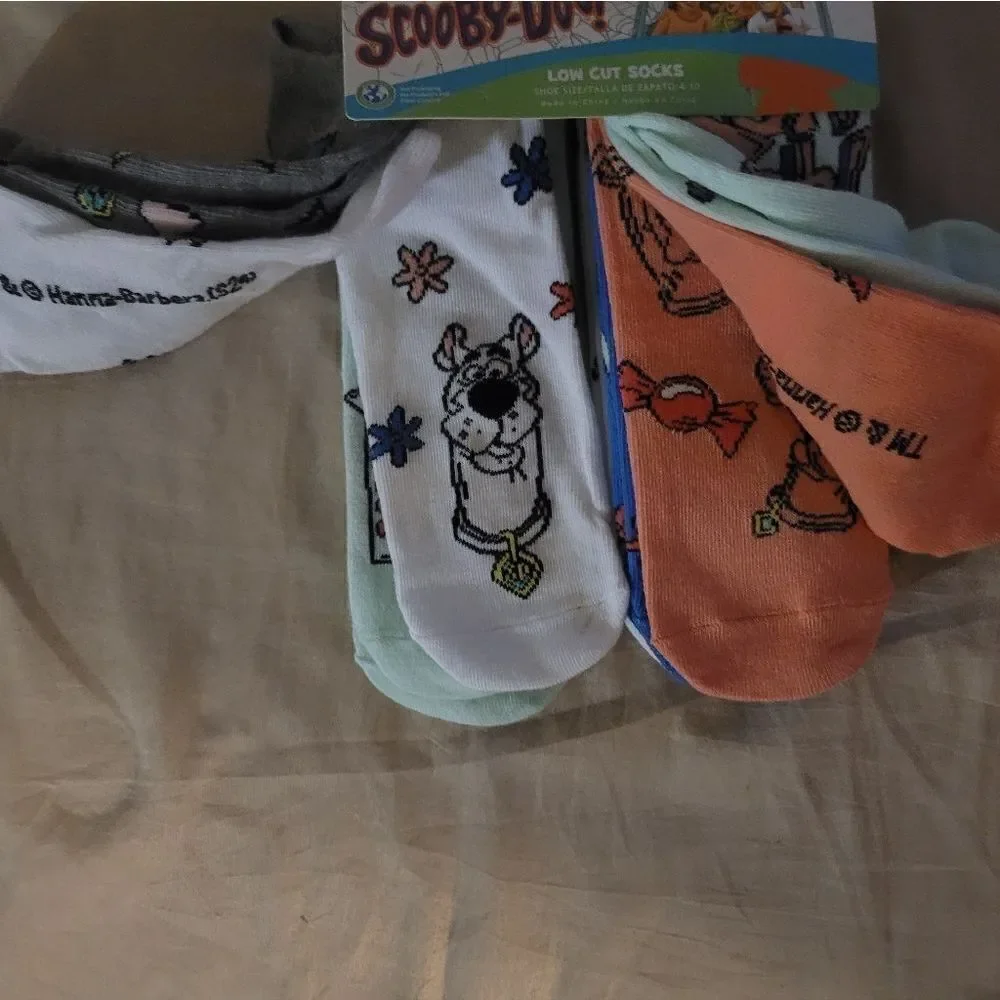 3 pair Scooby-Doo low cut socks
